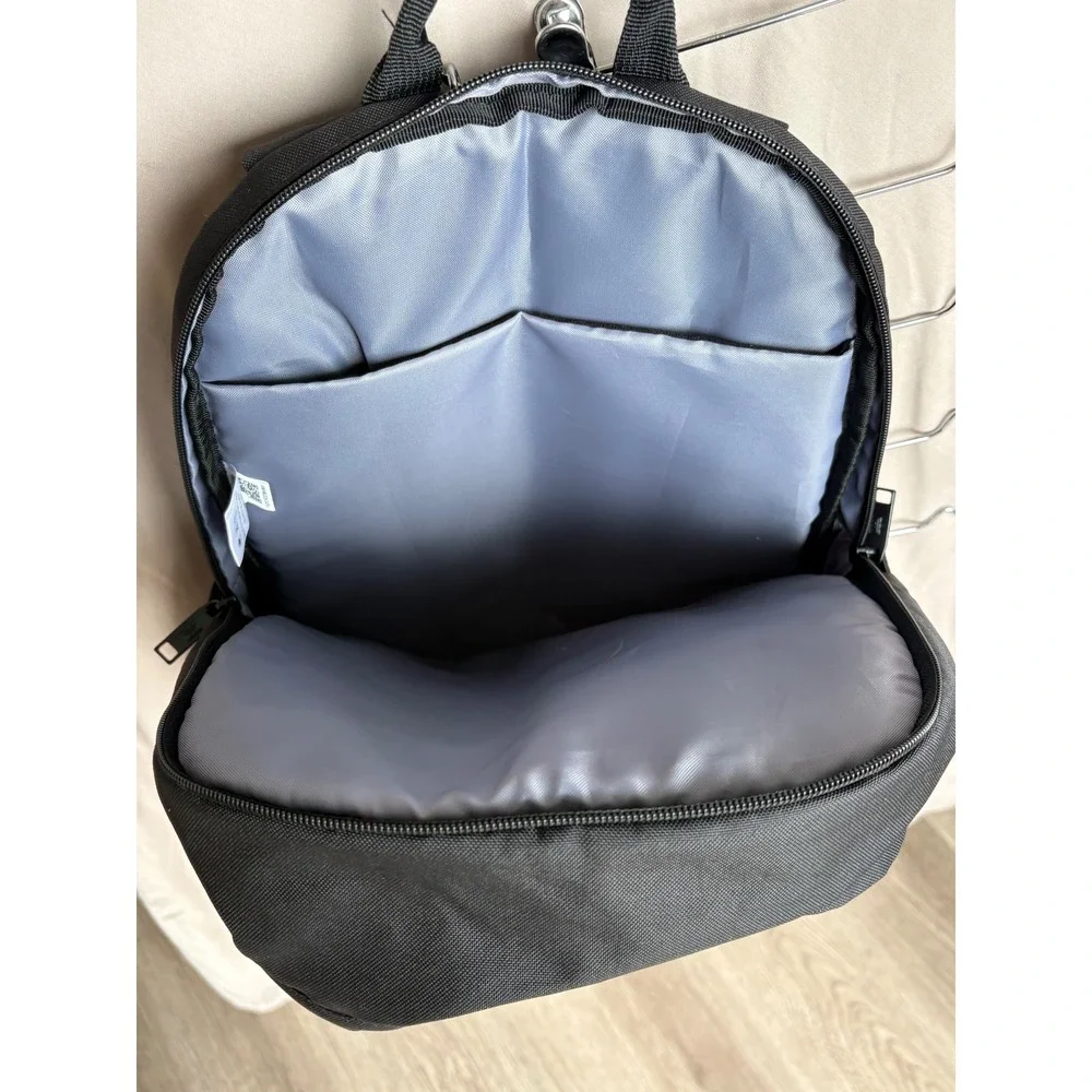 Adidas Originals Trefoil Backpack Black White Three Stripe School Bag RN 90288 - Picture 7 of 8